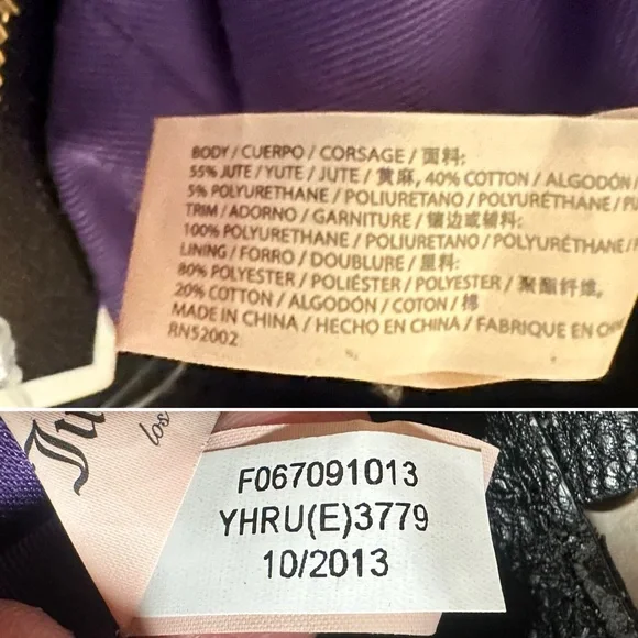 Juicy Couture 2013” Beverly Leopard Daydreamer Tote in Black & Metallic Gold NWT - Picture 8 of 16